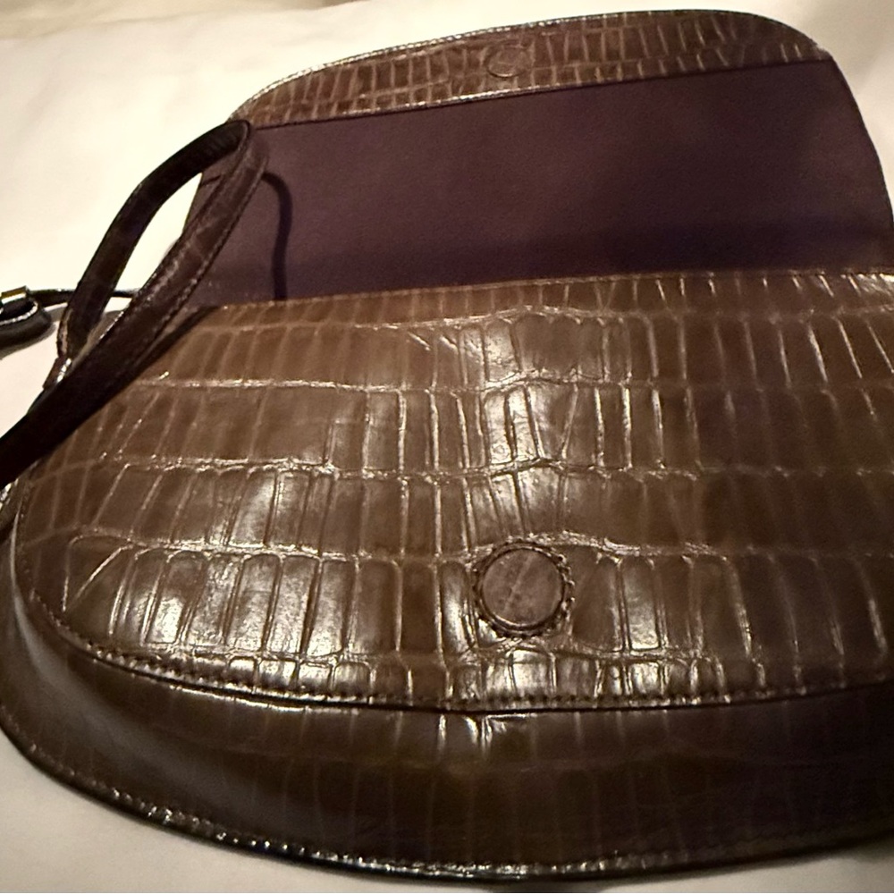 Green Kenneth Cole Leather Shoulder Bag